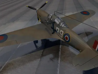 Hawker Henley Mk-1 3D model