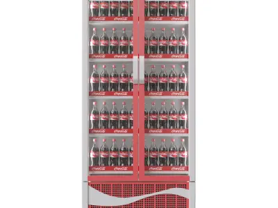 ICOOL 900 CocaCola Fridge 3D model