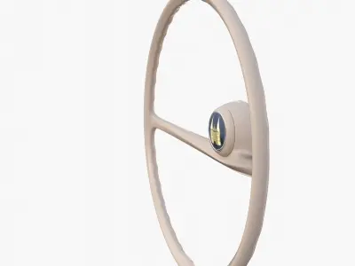 Amphicar 770 Steering Wheel 3D model