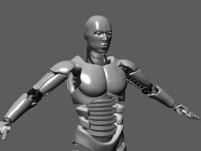 ROBOT MALE UNFINISHED 3D model
