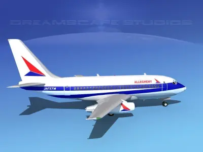 Boeing 737-100 Allegheny 3D model