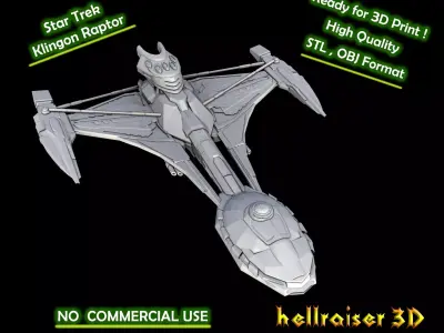 Star Trek - Klingon Raptor - 3D Printable Model 3D print model purchase