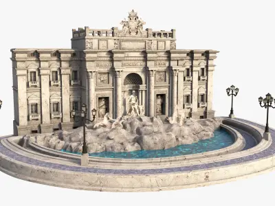 Trevi Fountain 3D model