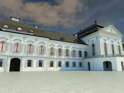 Presidential palace -before reconstruction- Bratislava Slovakia 3D model