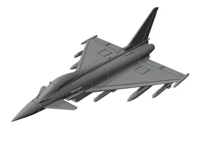 Eurofighter Typhoon 3D print model