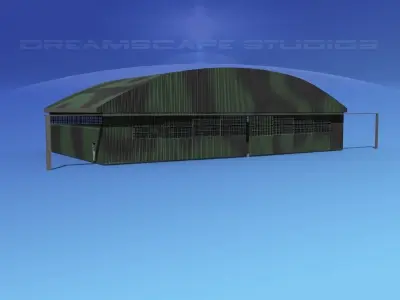 Aircraft Hangar 2 3D model