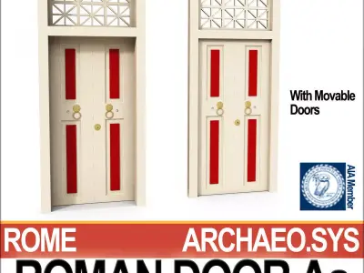 Roman Door Aa 3D model
