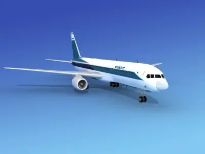 Boeing 757-200 El Al 3D model