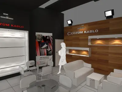 Exhibition Stand - ST0066 3D model