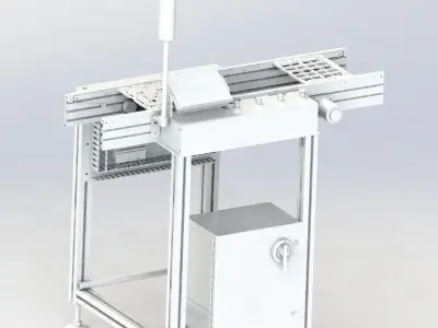 PCB assembly line 3D model