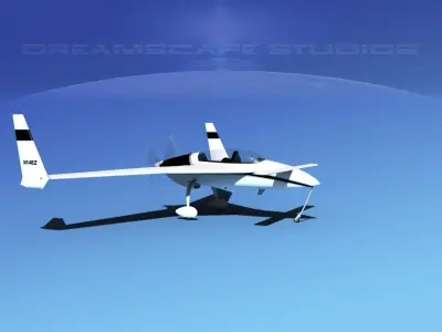 Rutan Long-EZ V03 3D model