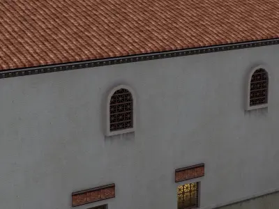 Ancient School Building 3D model