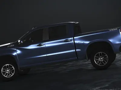 Chevrolet Silverado 2020 Low-poly 3D model