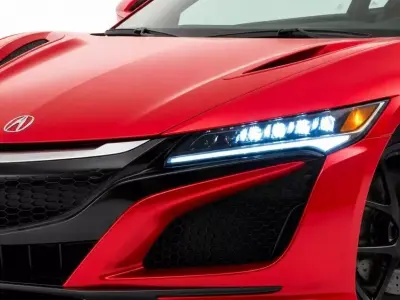 Metallic Red Acura NSX  Modern Hybrid Supercar 3D model