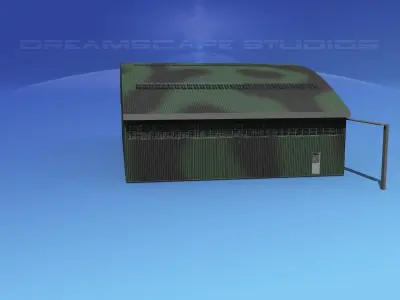 Aircraft Hangar 2 3D model
