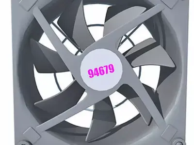 Small Computer Fan 3D model