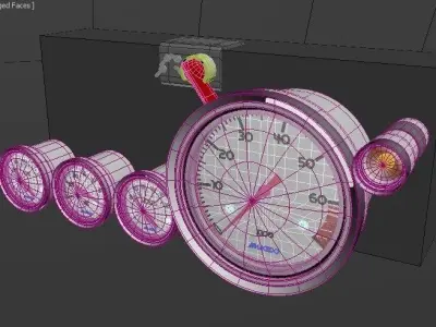 Car Instruments Free 3D model