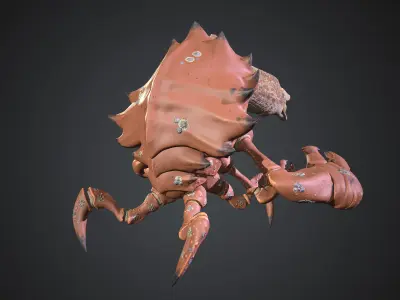Abisal Monster Low-poly 3D model