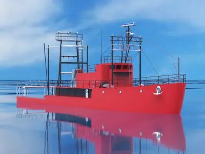Fishing boat 3D model