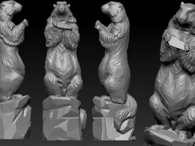 marmot Murmeltier 3D model
