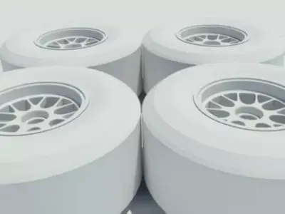 Pirelli tyre for dry weather conditions 3D model