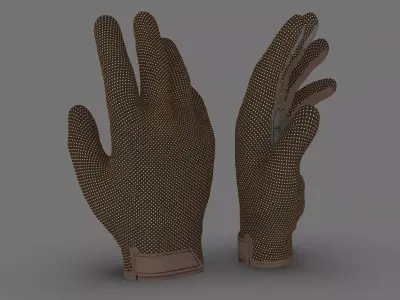 Hand gloves bike 3D model