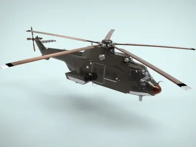 Airbus Helicopters H225 Super Puma 3D model