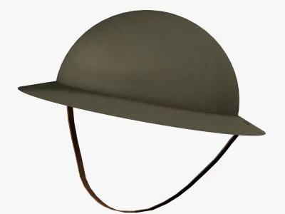 Brodie Helmet M1917 Low-poly 3D model