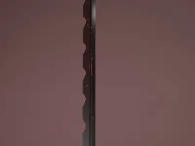 Futuristic Red Sword 3D model