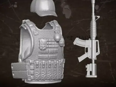 Warhound Kit  3D printable files for Action Figures 3D print model