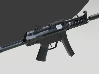 MP5 Hard surface High Poly 3D model