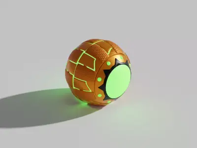 Green Goblins Grenade Low-poly 3D model