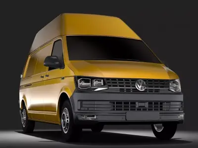 Volkswagen Transporter Van L2H3 T6 2017 3D model