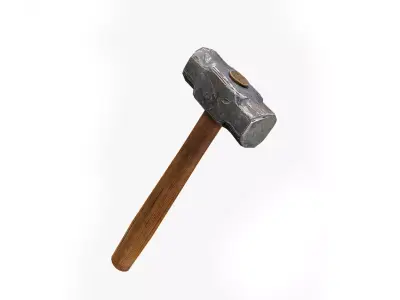 Hammer PBR Low-poly 3D model