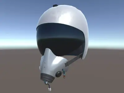 Flight Helmet Low-poly 3D model