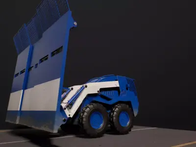 Riot Control Vehicle Low-poly 3D model