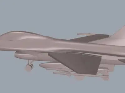 F-16 Fighting Falcon 3D print model