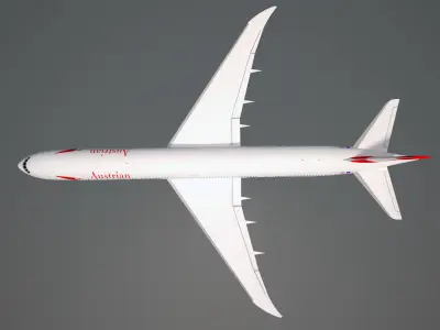 Autrian Airlines Boeing 777 300 ER 3D model