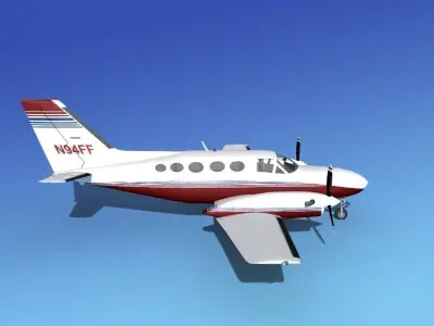 Cessna 425 Conquest I V08 3D model