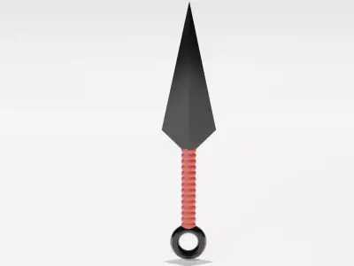 3D Kunai model Low-poly 3D model