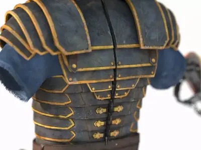 Marshal s armor during the Roman era 3D model