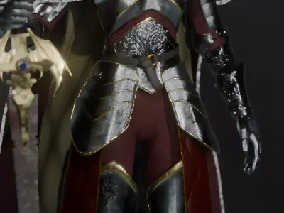 Fantasy Queen Original Character 3D Model Low-poly 3D model