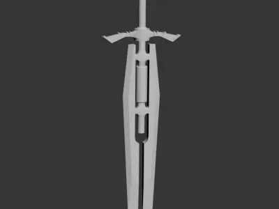 Compound Sword Low-poly 3D model