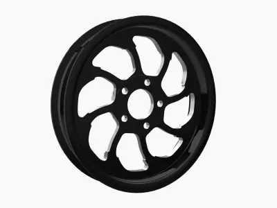 FTD Customs F35 BC drag racing wheel Low-poly 3D model