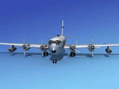 Boeing C-97 Stratofreighter V06 3D model