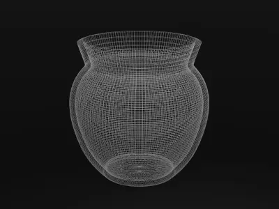 Clay pot Free low-poly 3D model purchase