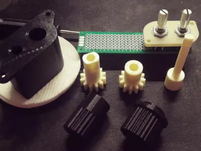 DUAL ROTARY ENCODER - for flight simulator 3D print model