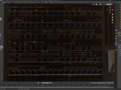 THE BOEING 767 OVERHEAD panel detailed 3D model