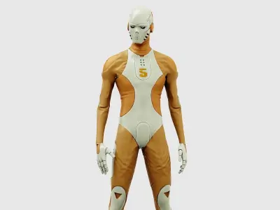ROB-MECHA F  Rigged for Unreal Engine - Unity - MIXAMO 3D model