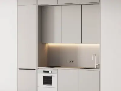 235 modern kitchen 13 mini kitchen 02 PART 1 3D model